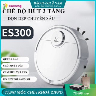 Robot hút bụi lau nhà, robot thông minh thế hệ mới siêu mạnh mẽ tích hợp cảm ứng chạm nhẹ Bảo hành 2 năm
