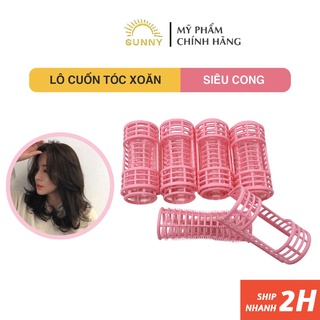 Lô cuốn tóc xoăn kèm trụp nhựa cố định tóc siêu cong