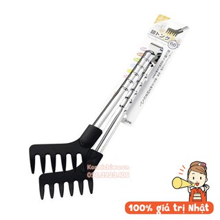 |Hàng Nhật Chính Hãng| Kẹp thức ăn inox EKO (28cm)| Kẹp thức ăn hình răng cưa nhựa cao cấp chịu nhiệt Nhật