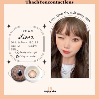 Kính Áp Tròng Liona Brown Lens Cận 0-10 Độ
