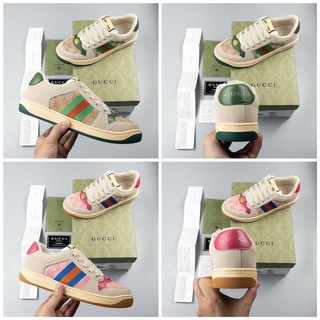 Giày GC Sơn Tùng bản chuẩn Trung xịn, Gucci Sơn Tùng xanh - hồng, dễ phối đồ diện tẹt bô