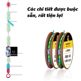 Dây Trục Câu Đài Buộc Sẵn Cao Cấp, cước câu cá  Dây Câu Cá Tàng Hình DC-8 - Sanami Fishing