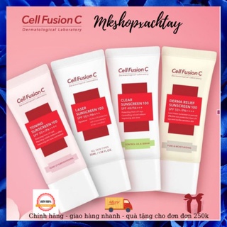 Kem Chống Nắng Cell Fusion C Laser Suncreen 100 ( Xanh - Đỏ)