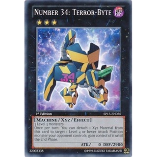 Thẻ bài Yugioh - TCG - Number 34: Terror-Byte / SP13-EN025'
