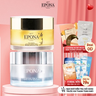 Combo Kem Nâng Tone, Giảm Thâm Nám Xóa Mờ Nếp Nhăn Epona 50ml