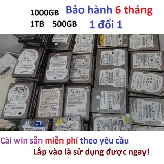 Ổ cứng laptop 1TB hdd 1000GB 500gb hàng kho Nhật rã máy bảo hành 6 tháng