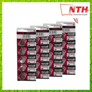 Vĩ 5 viên pin Maxell dòng cao cấp CR2032
