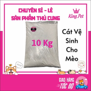 Cát Vệ Sinh Cho Mèo 10kg hàng Việt Nam 100% hạt nhỏ thơm dịu