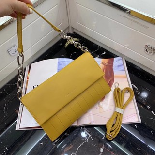 Clutch ví nữ bản to khoá bấm sang chảnh
