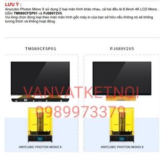 Màn hình LCD 4K Monochorme for Anycubic Photon Mono X