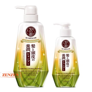 Dầu Gội - Dầu Xả Ngăn Rụng Tóc - 50 dưỡng chất Megumi Hair Fall Control Conditioner 250ml _ 400ml