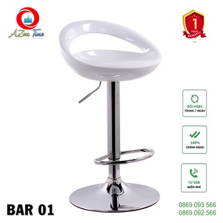 [FreeShip] Ghế Quầy Bar-01 (37x37x88) Ghế Lễ Tân, Makup, Trang Điểm Hàng Xuất Khẩu Nội Thất Gỗ AZON TIME