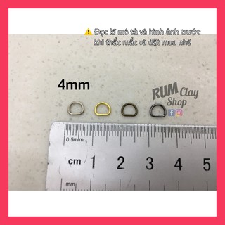 Khoá chữ D mini 4mm cho Obitsu, Bjd