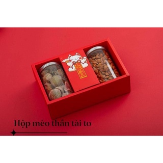 Hộp Tết Mèo Thần Tài To ( Kích thước : 29*18.5*9.5cm ) không kèm hộp pet