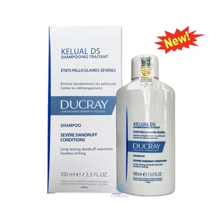 Dầu Gội Giảm Gàu Nặng, tiêu sừng, chống ngứa, giảm đỏ Ducray Kelual DS Shampoo 100ml