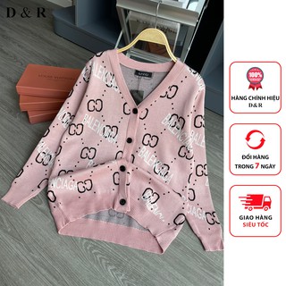 Áo khoác Cardigan nữ dáng dài Quảng Châu cao cấp, Cadigan bigsize len dày dặn thương hiệu thời trang D&amp;R L029