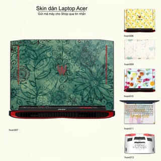 Skin dán Laptop Acer in hình Hoa văn _nhiều mẫu 2 (inbox mã máy cho Shop)