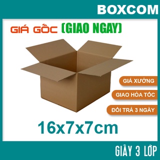 [HCM] - Size 16x7x7 Thùng Carton, hộp carton đóng hàng