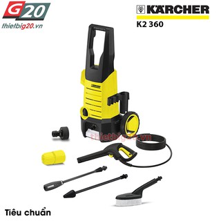 [ Sản xuất tại Đức - Áp lực lớn ] Máy rửa xe gia đình có chỉnh áp Karcher K2 360 KAP