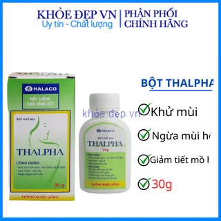 Bột khử mùi Tarpha - Khử mùi hôi nách, hôi chân - Giảm tiết mồ hôi - lọ 30 gam