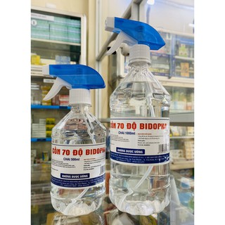 CỒN 70 ĐỘ BIDOPHAR - CHAI 1000 ml.