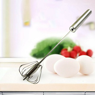 Đánh trứng có trục xoay inox cầm tay tiện dụng
