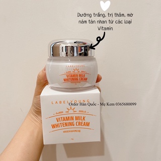 Kem dưỡng trắng da Vitamin Milk Whitening Cream của Hãng Label Young