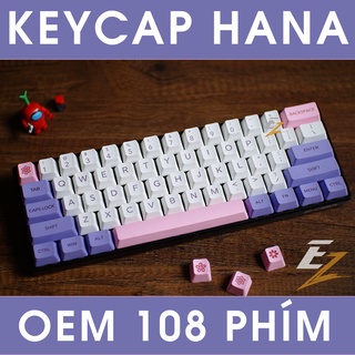 Keycap cho bàn phím OEM Hana Thick PBT Dyesub 108 Phím | EZPC