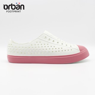 [Mã BMBAU50 giảm 7% đơn 99K] Giày lỗ Urban Footpritn EVA fylon D2001 trắng hồng xinh xắn