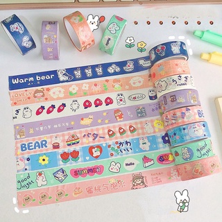 Băng dính hoạt hình trang trí sổ tay style Hàn dễ thương Washi tape C-02