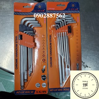 bộ lục giác 9 cây gstar hàng công ty (đầu bi, đầu bông mai)