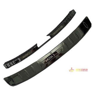 Bộ ốp chống trầy cốp trong + ngoài xe Mazda 3 2020, chất liệu Titan cao cấp