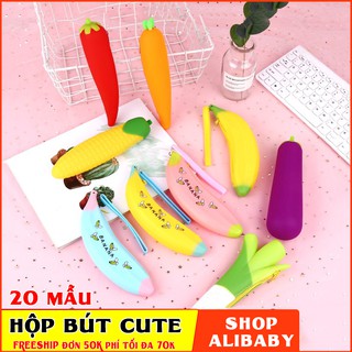 Hộp bút bóp viết cute chất liệt nhựa mềm hình quả dâu tây đáng yêu  E77