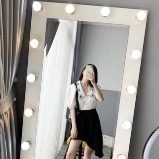 Áo sơ mi thêu hoa cổ / quảng châu