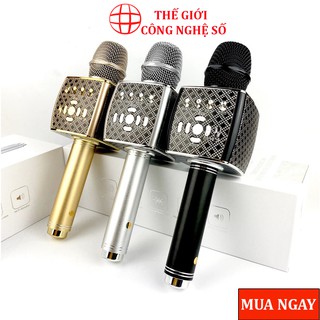 Micro karaoke bluethooth YS 95, micro không dây kết nối bluetooth tích hợp loa hát karaoke, âm thanh tuyệt đỉnh, cao cấp