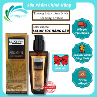 Tinh dầu dưỡng tóc LUXURY ARGAN OIL 100ml khắc phục hư tổn bóng mượt tóc phục hồi tóc