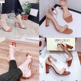 SANDAL cao gót DẸP PHỐI MÀU 7CM khoá cài diện tết siêu hót. MET SHOP 1989