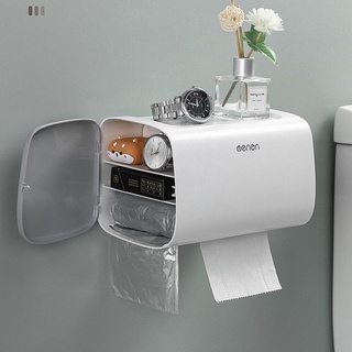 Hộp Đựng Giấy Vệ Sinh Dán Tường, Hộp Đựng Khăn Giấy Nhà Tắm Chống Nước 2 Ngăn OENON