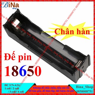 Đế pin 18650 1 cell chân hàn , khay gắn pin 18650