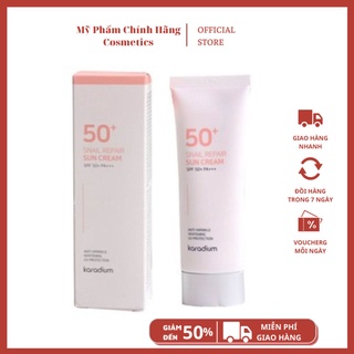 KEM CHỐNG NẮNG / KARADIUM / Kem Chống Nắng Nâng Tone Da Karadium Snail Repair Sun Cream SPF 50+ PA+++