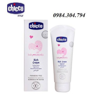 Kem dưỡng ẩm chứa Omega và vitamin E Chicco 100ml