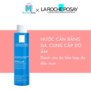 Nước Hoa Hồng La Roche-Posay Da Dầu  Effaclar Lotion Astringente 200ml