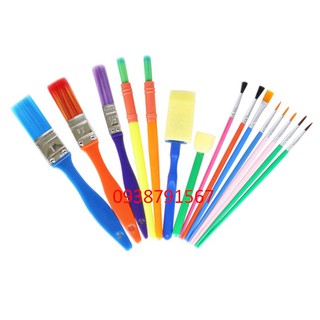 Bộ 15 cọ vẽ tranh thiếu nhi