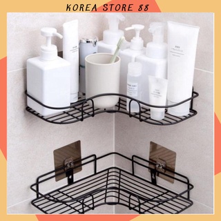 [Mã LIFEHLSALE2 giảm 10% đơn 0Đ] [ Kệ Góc ] Kệ Góc Sắt Dán Tường Nhà Tắm ,Nhà Bếp Đựng Đồ Siêu Chắc 88285 Korea Store 88