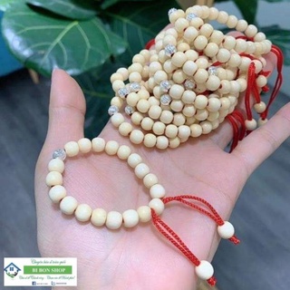 vòng dâu tằm mix bi bạc cho bé