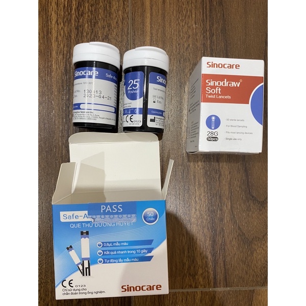 Que thử Safe- Accu Sinocare 25 que