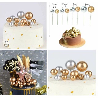 Bịch 40 Hạt bi xốp trang trí bánh sinh nhật cực đẹp cực sang 2cm/2.5cm/3cm/4cm