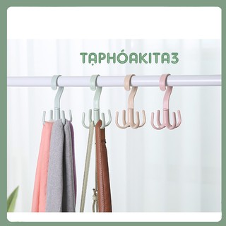Móc treo đa năng 4 nhánh xoay 360 độ tiện dụng #C670
