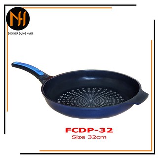 Chảo đá chống dính kim cương Cook Way FCDP-32 size 32cm,cạn lòng, nhập khẩu hàn quốc (ảnh thật)
