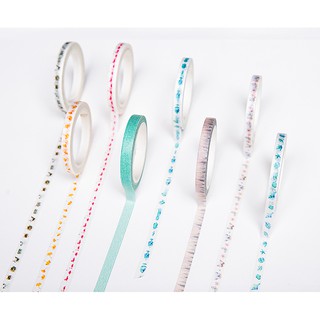 Z0605 Băng Keo Trang Trí Washi Tape Handmade (5mm X 7 Mét) Bukao